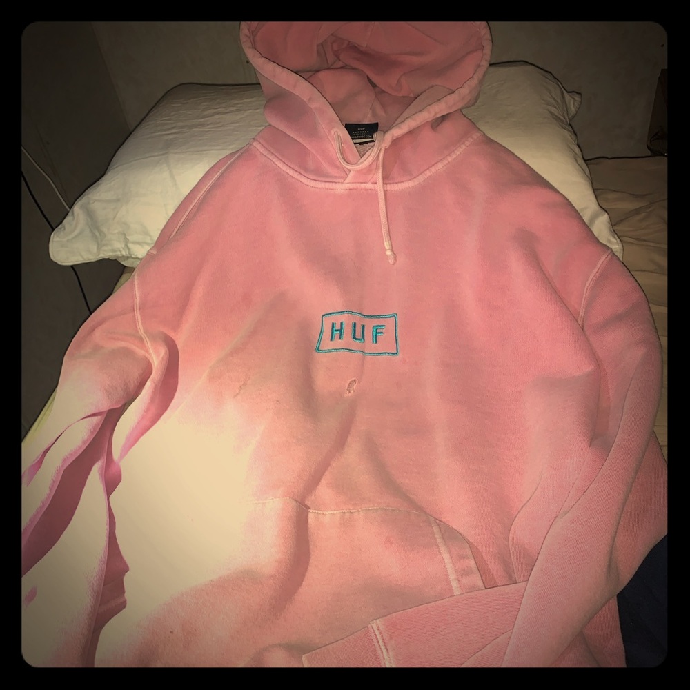 Huf pink hoodie